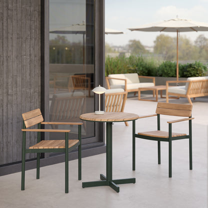 Pelagus Cafe Table by Fritz Hansen - Hunter Green