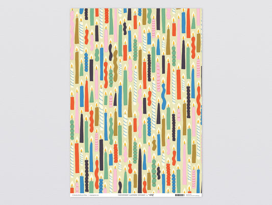 Candles Wrapping Paper by Wrap