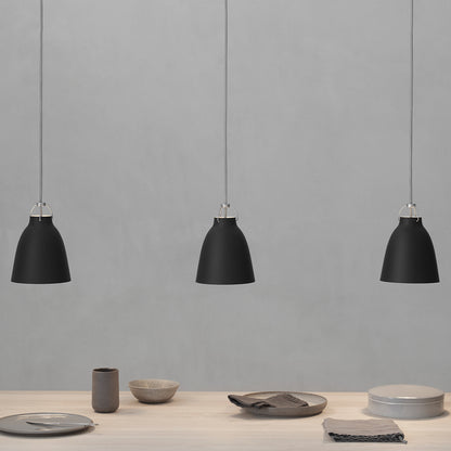 Caravaggio Pendant Light by Fritz Hansen - P1 / Matt Black Aluminium