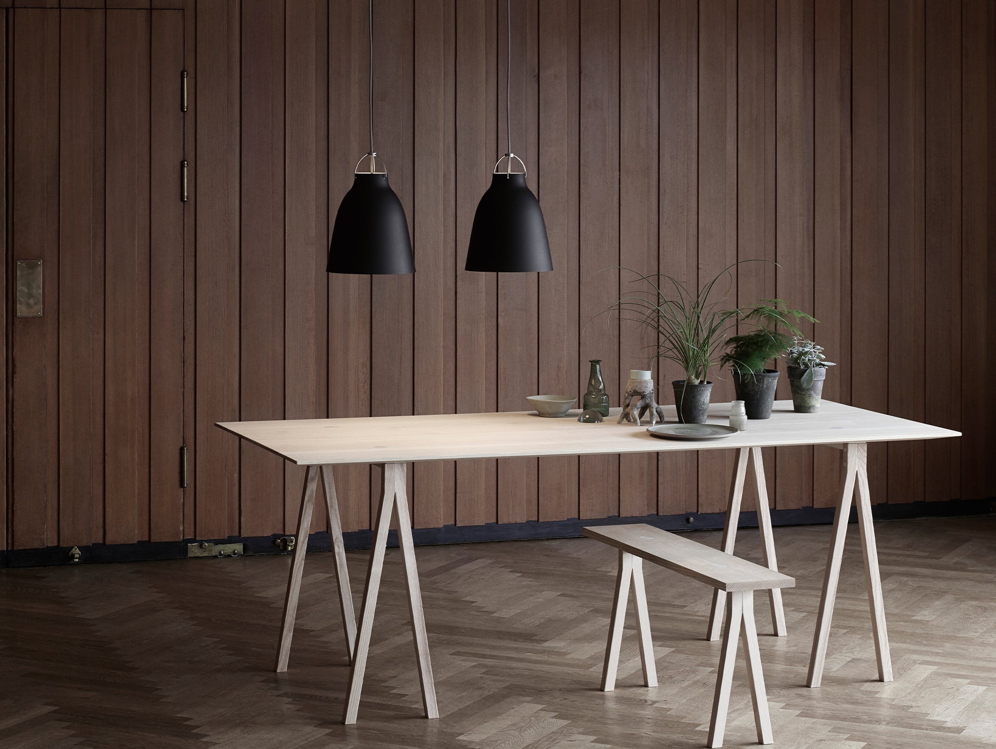 Caravaggio Pendant Light by Fritz Hansen - P2 / Matt Black Aluminium