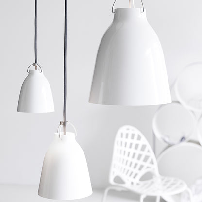 Caravaggio Pendant Light by Fritz Hansen - High-Gloss White Aluminium
