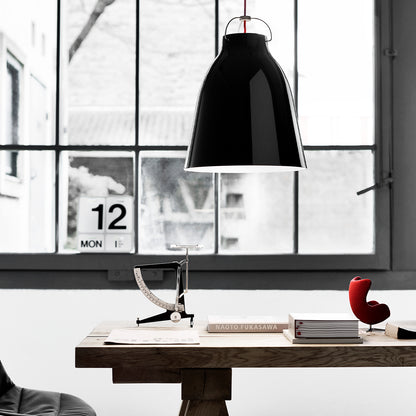 Caravaggio Pendant Light by Fritz Hansen - P3 / High-Gloss Black Aluminium