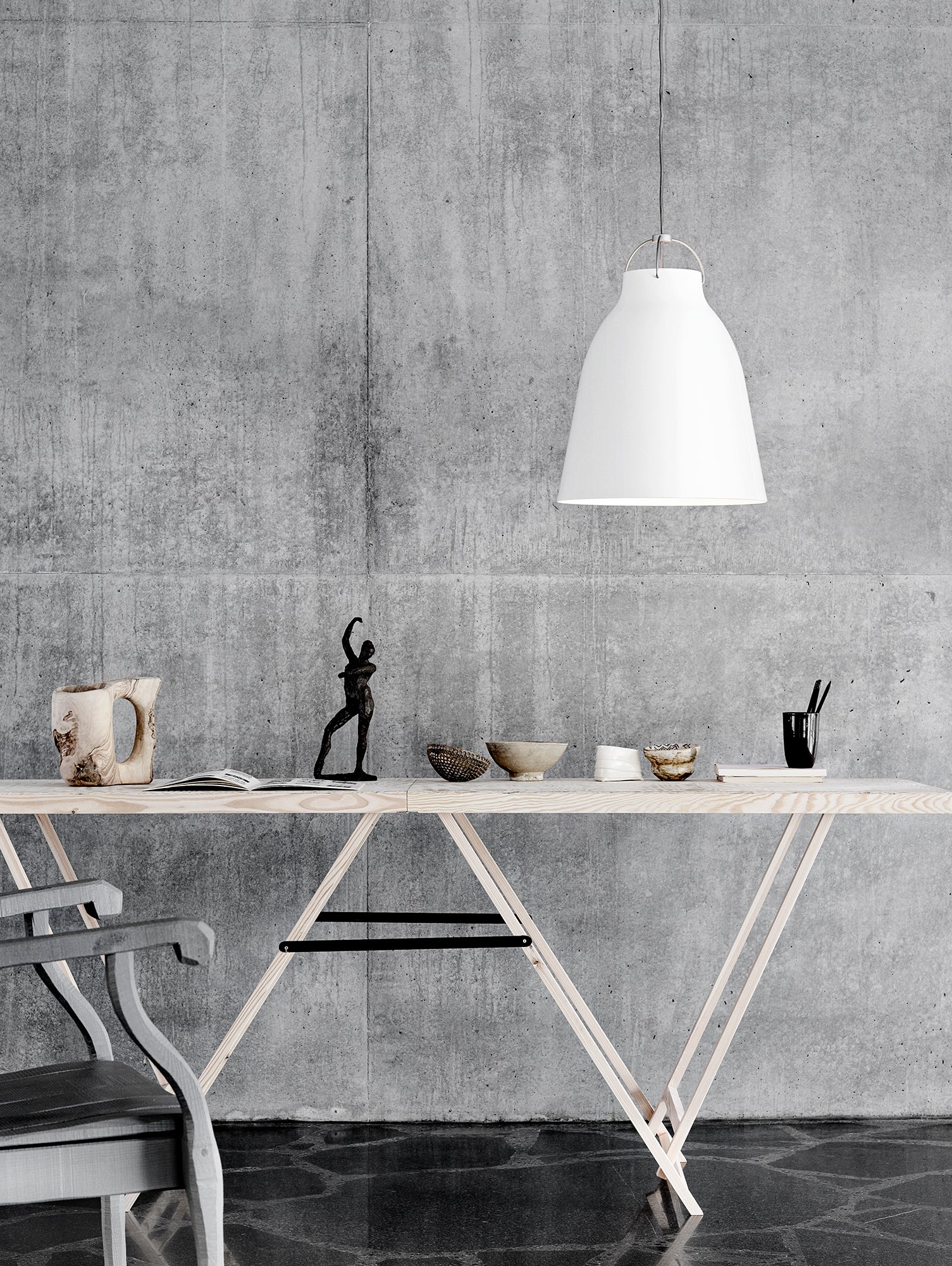 Caravaggio Pendant Light by Fritz Hansen - P3 / High-Gloss White Aluminium