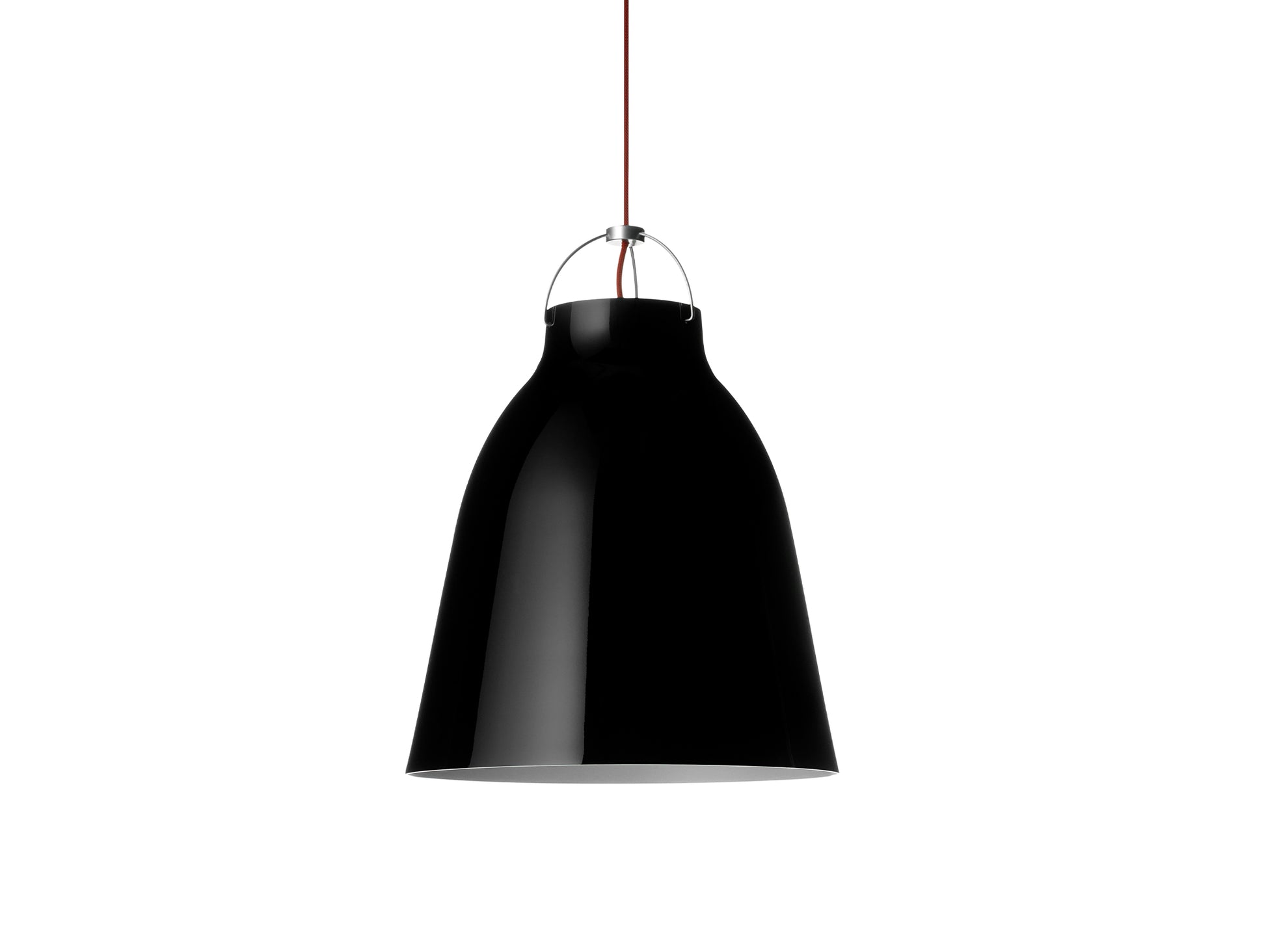 Caravaggio Pendant Light by Fritz Hansen - P3 / High-Gloss Black Aluminium