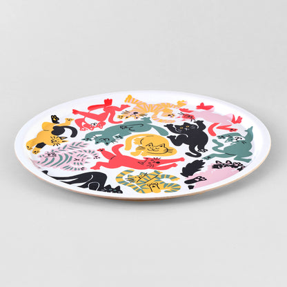 Cats Art Tray by Wrap Stationery - Round