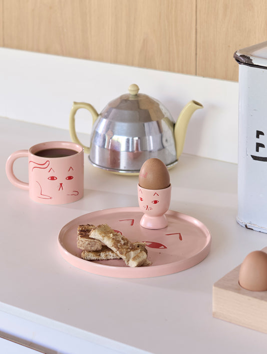 Cat Egg Cup by Donna Wilson