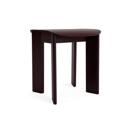 Chisel 10 Stool by HAY - Dark Bordeaux Lacquered Beech