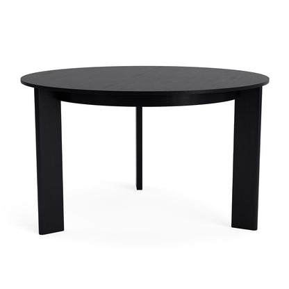 Chisel 20 Table Round by HAY - D127 cm / Black Lacquered Oak Veneer