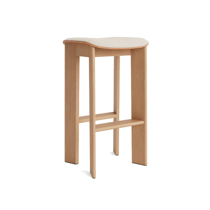 Chisel 30 Bar Stool Seat Upholstery by HAY - High / Lacquered Oak / Hallingdal 200