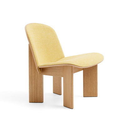 Chisel Lounge Chair (Front Upholstery) by HAY - Lacquered Oak / Hallingdal 65 407