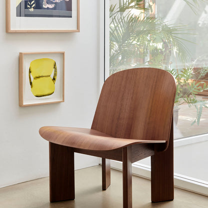 Chisel Lounge Chair by HAY - Lacquered Walnut