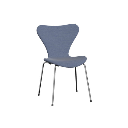 Series 7™ 3107 Dining Chair (Fully Upholstered) by Fritz Hansen - Chromed Steel / Steelcut Trio 3 716