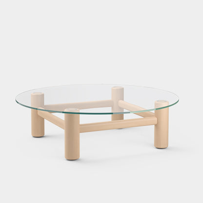 Boundary Table by Massproductions - Round (Diameter: 140 cm) / Natural Beech