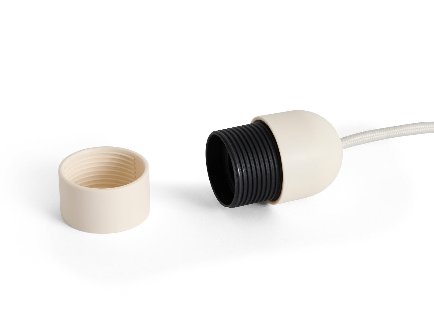 Common Table Cord Set by HAY - Clay White