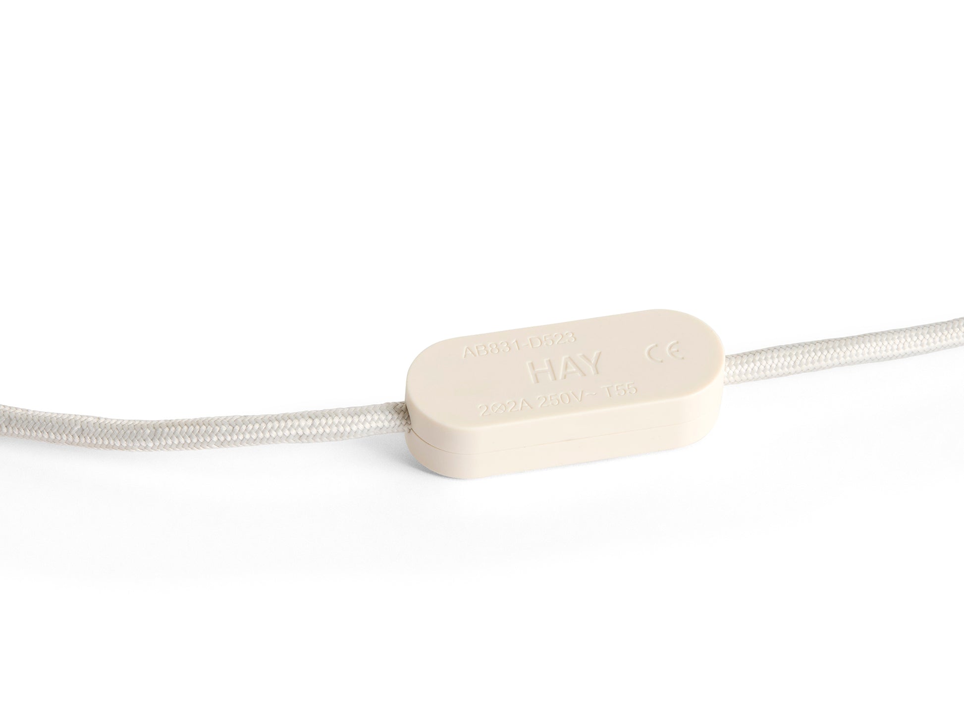 Common Table Cord Set by HAY - Clay White