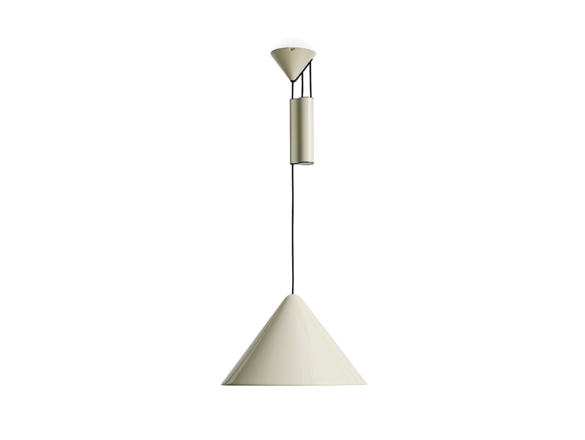 Compass Adjustable Pendant Lamp by HAY - Oyster White