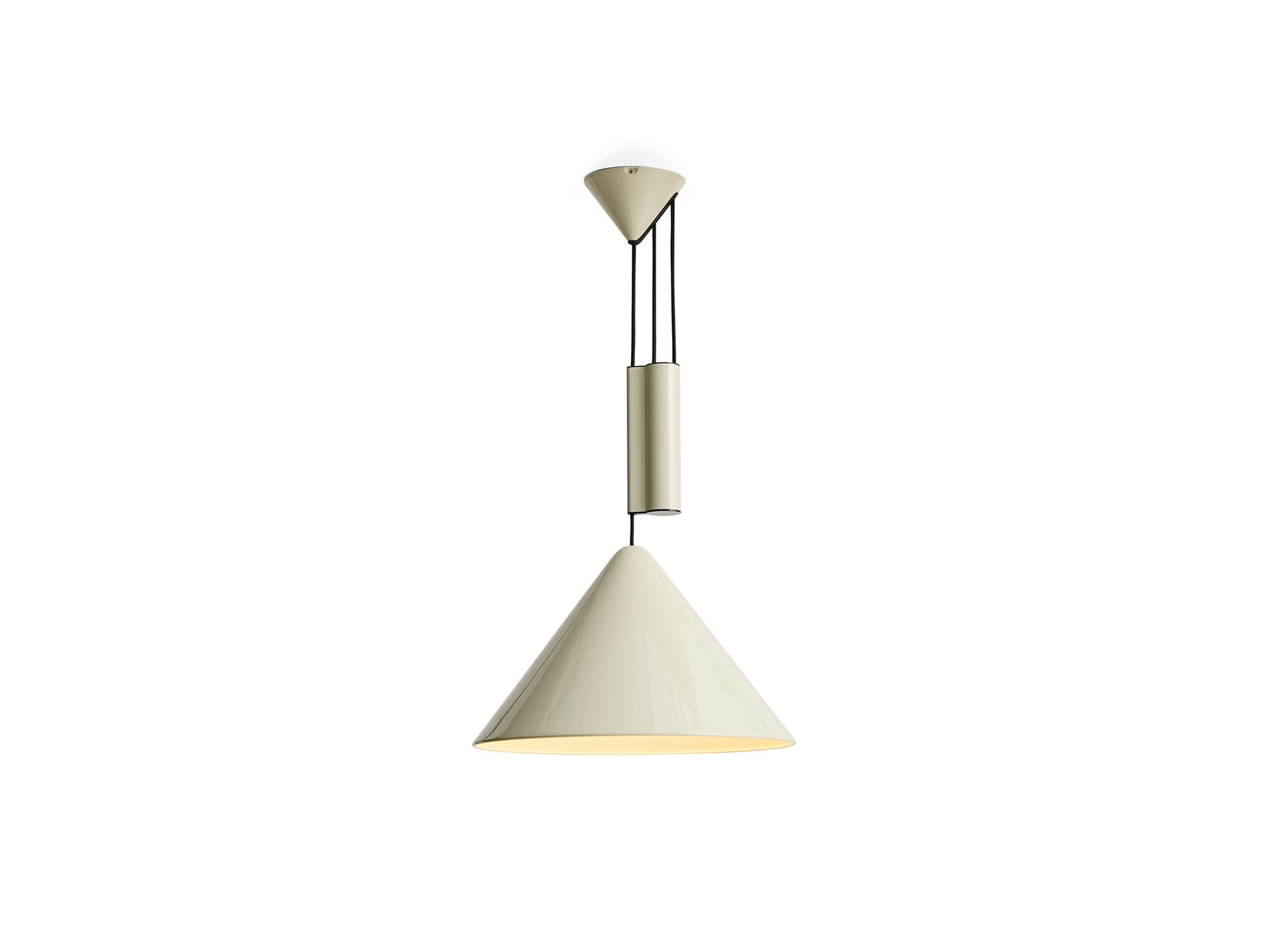 Compass Adjustable Pendant Lamp by HAY - Oyster White