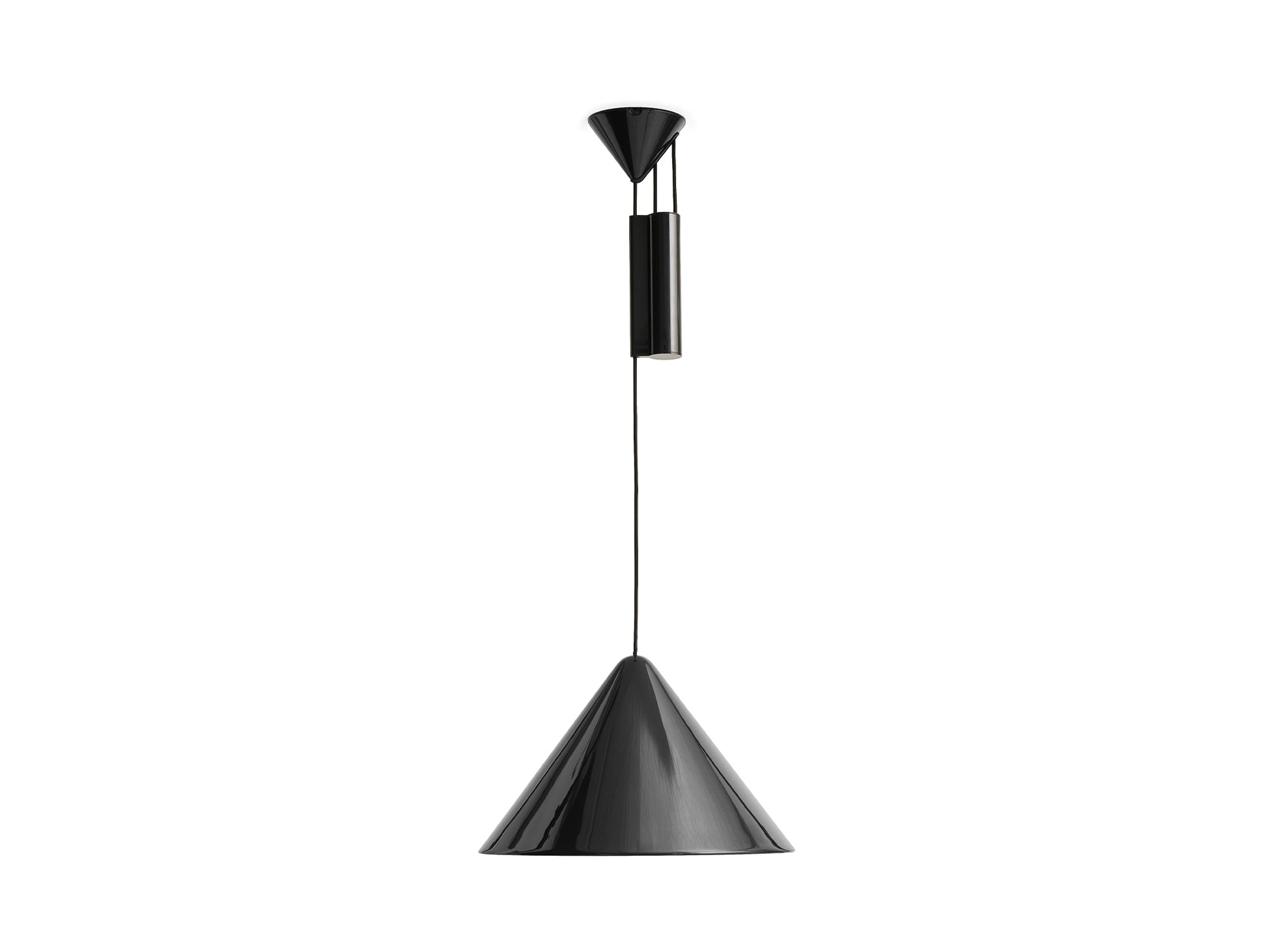 Compass Adjustable Pendant Lamp by HAY - Soft Black