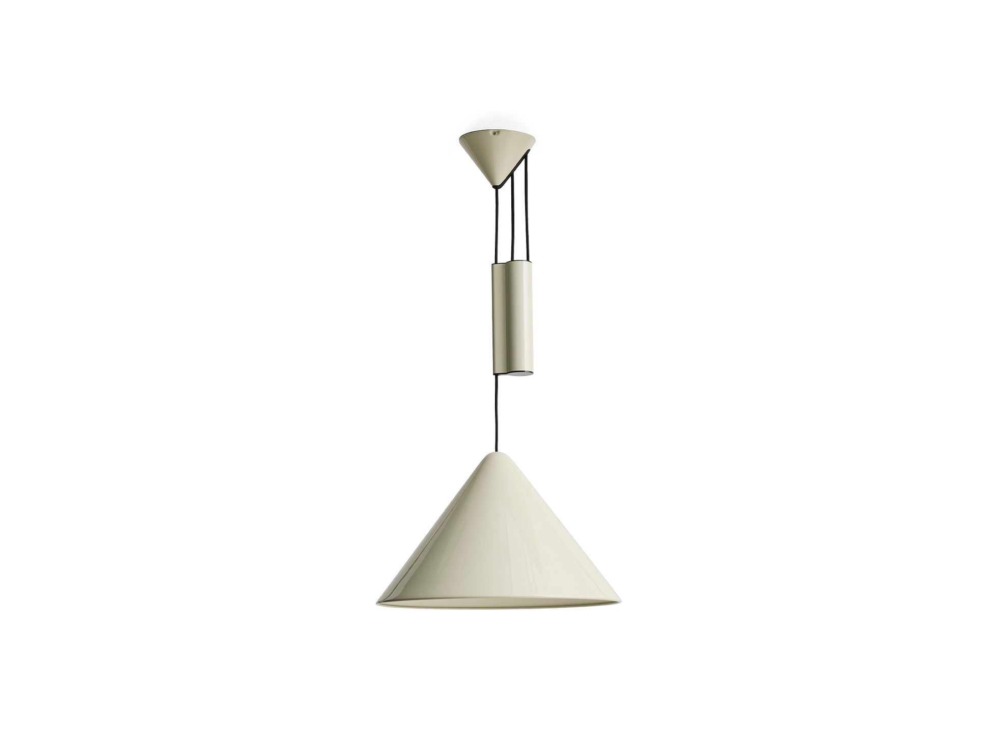 Compass Adjustable Pendant Lamp by HAY - Oyster White