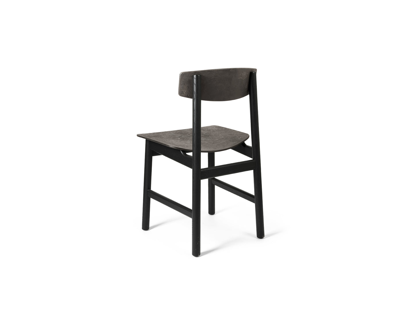 Conscious Chair 3162 by Mater - Black Stained Oak / Coffee Waste Black