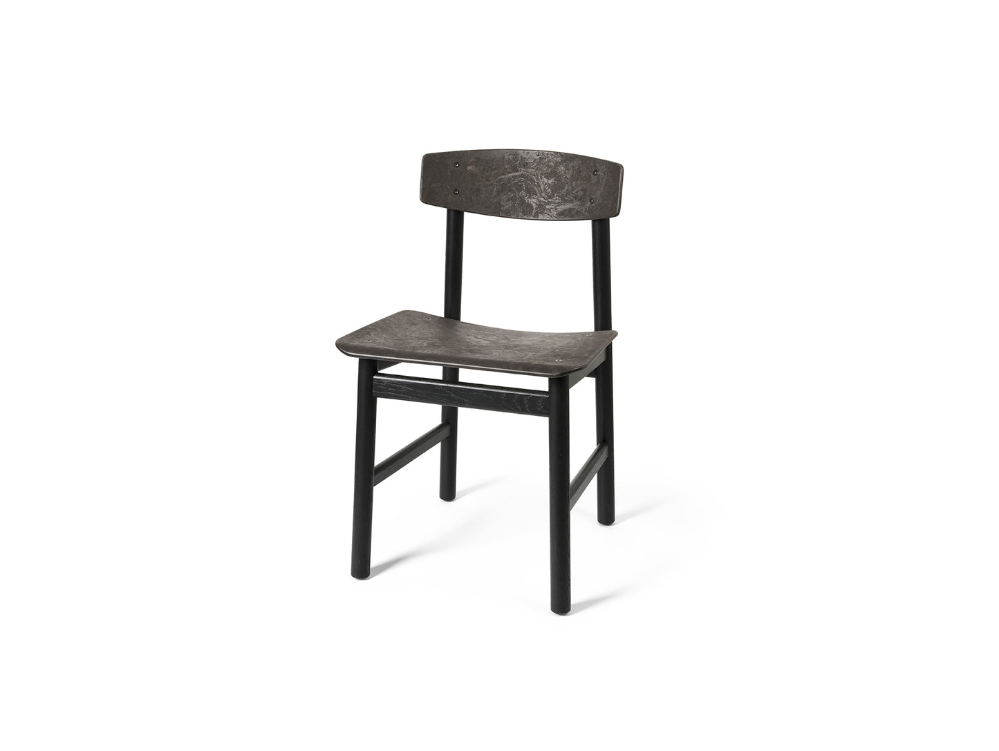 Conscious Chair 3162 by Mater - Black Stained Oak / Coffee Waste Black