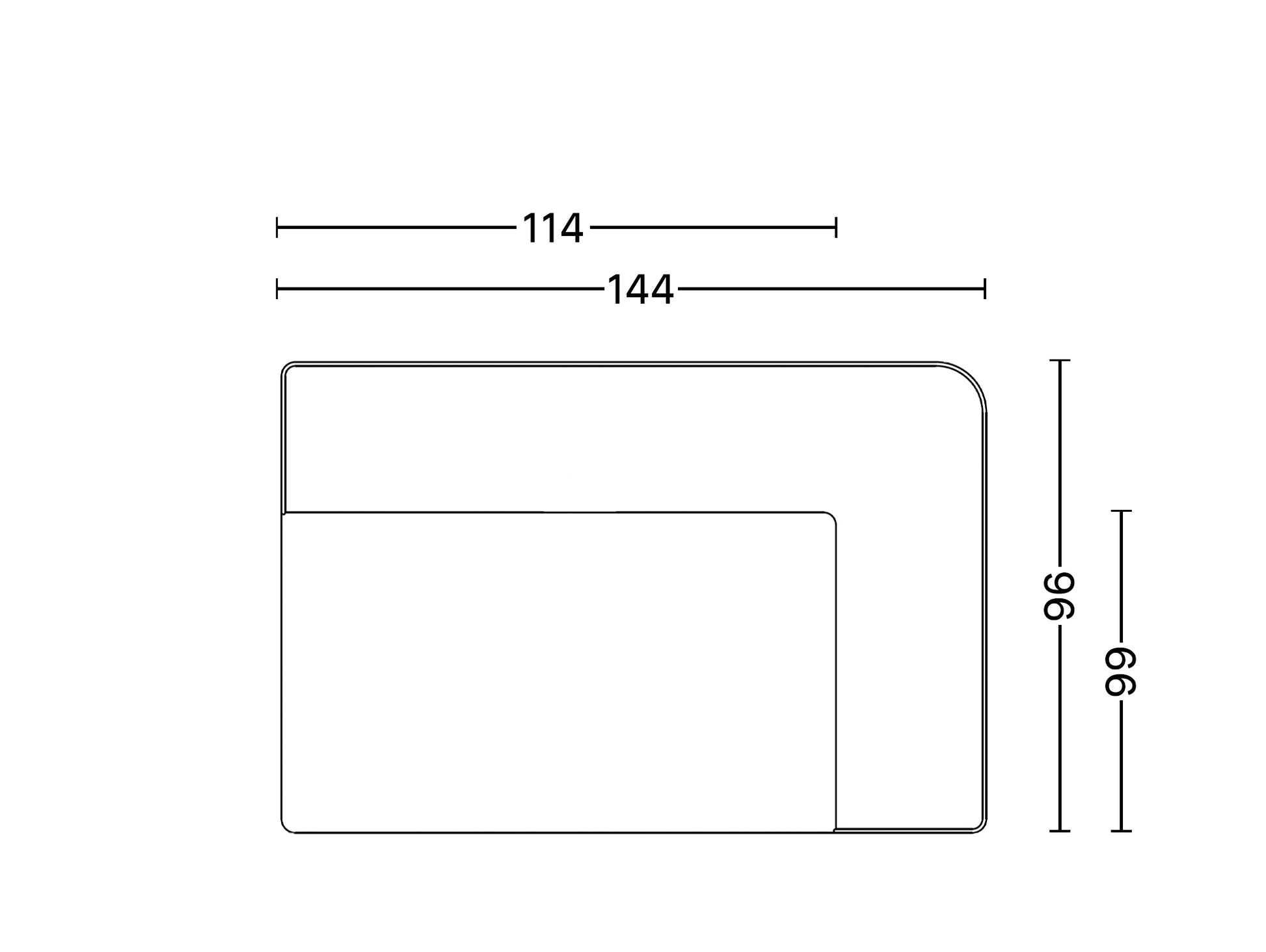 Eave Modular Sofa 96 - Individual Modules by Audo Copenhagen / Corner Module 144 / Right Armrest (Sitting Left)