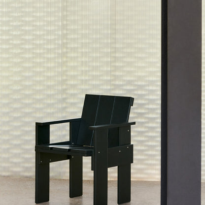 Crate Dining Chair by HAY - Black Lacquered Pinewood