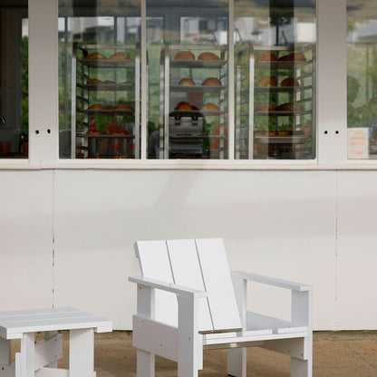 Crate Low Table by HAY - White Lacquered Pinewood