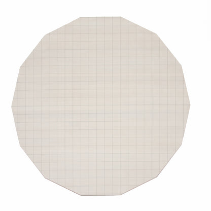 Colour Wood Dining Table by Karimoku New Standard - D120 cm / Grey Grid