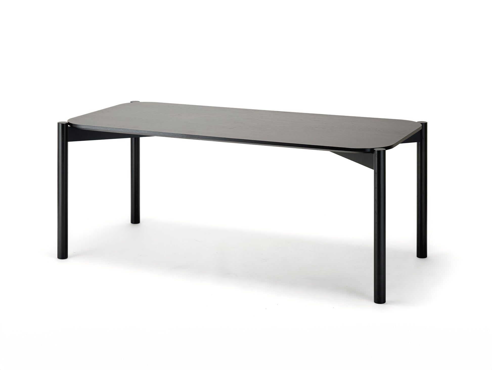 Castor Table by Karimoku New Standard - 180 x 85 cm / Black Lacquered Oak