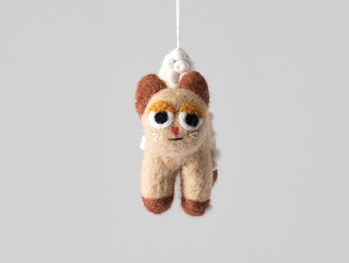 Cat Felted Hanging Decorations