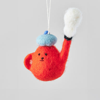 Felted Decorations by Wrap Stationery - Teapot