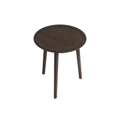 Dodona Coffee Table by Ro Collection - Diameter: 46 cm / Height: 51 cm / Smoked Oak