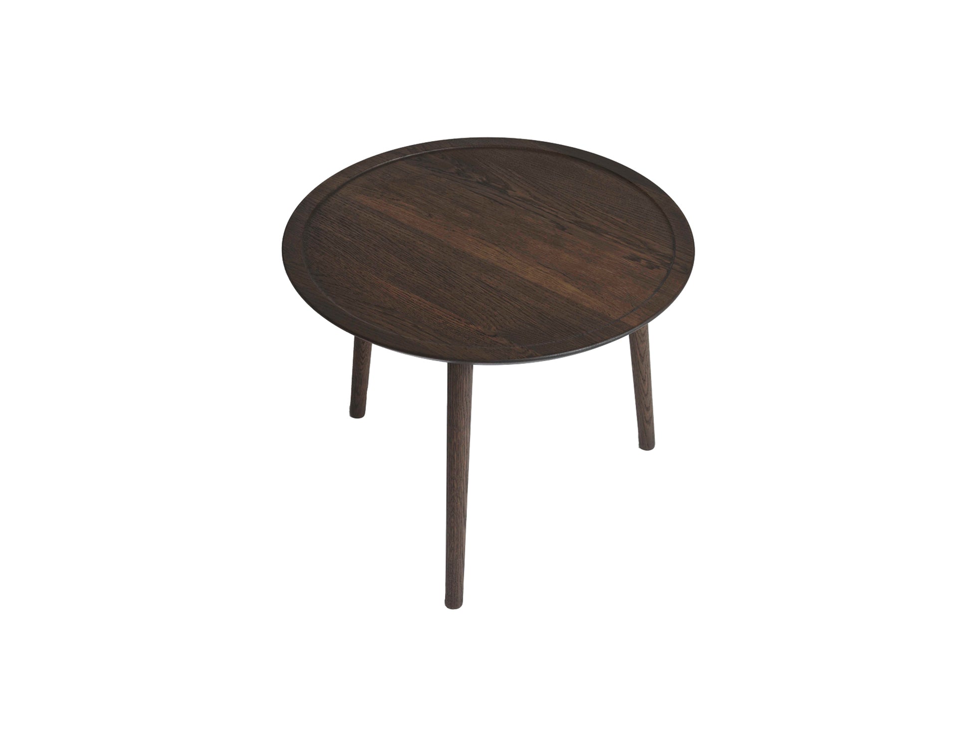 Dodona Coffee Table by Ro Collection - Diameter: 60 cm / Height: 46 cm / Smoked Oak