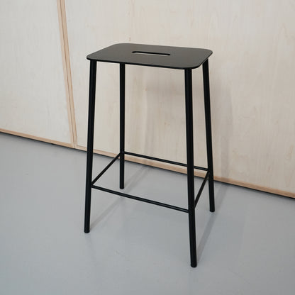 Adam Stool Mono / 65cm Seat Height / Black Steel / Factory 2nd