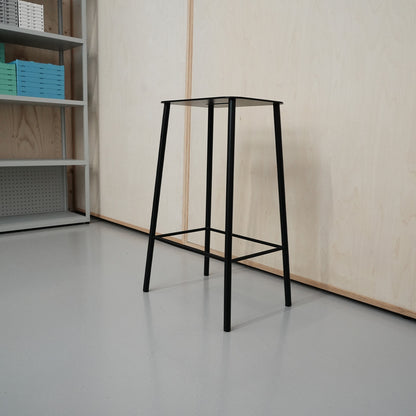 Adam Stool Mono / 65cm Seat Height / Black Steel / Factory 2nd