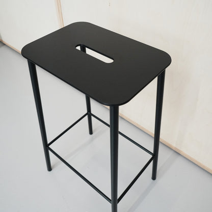 Adam Stool Mono / 65cm Seat Height / Black Steel / Factory 2nd