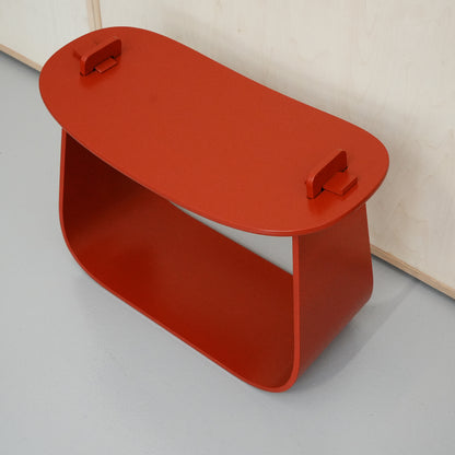 Harry Stool / Red Lacquered Oak / Ex-Display