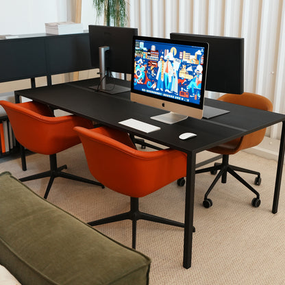 HAY New Order Workspace Table (200 x 100 cm) with Cable Management / Ex-Display