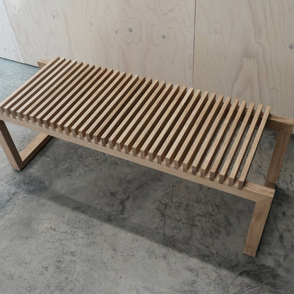 Cutter Bench / Untreated Oak / Open Box by Fritz Hansen