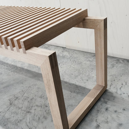 Cutter Bench / Untreated Oak / Open Box by Fritz Hansen