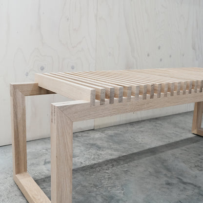 Cutter Bench / Untreated Oak / Open Box by Fritz Hansen