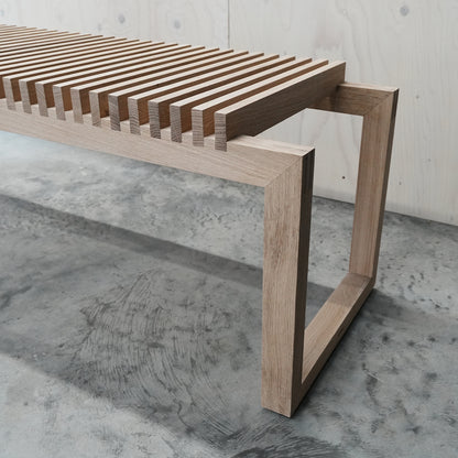 Cutter Bench / Untreated Oak / Open Box by Fritz Hansen