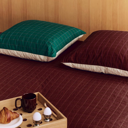 Dori Bedspread by HAY - Maroon