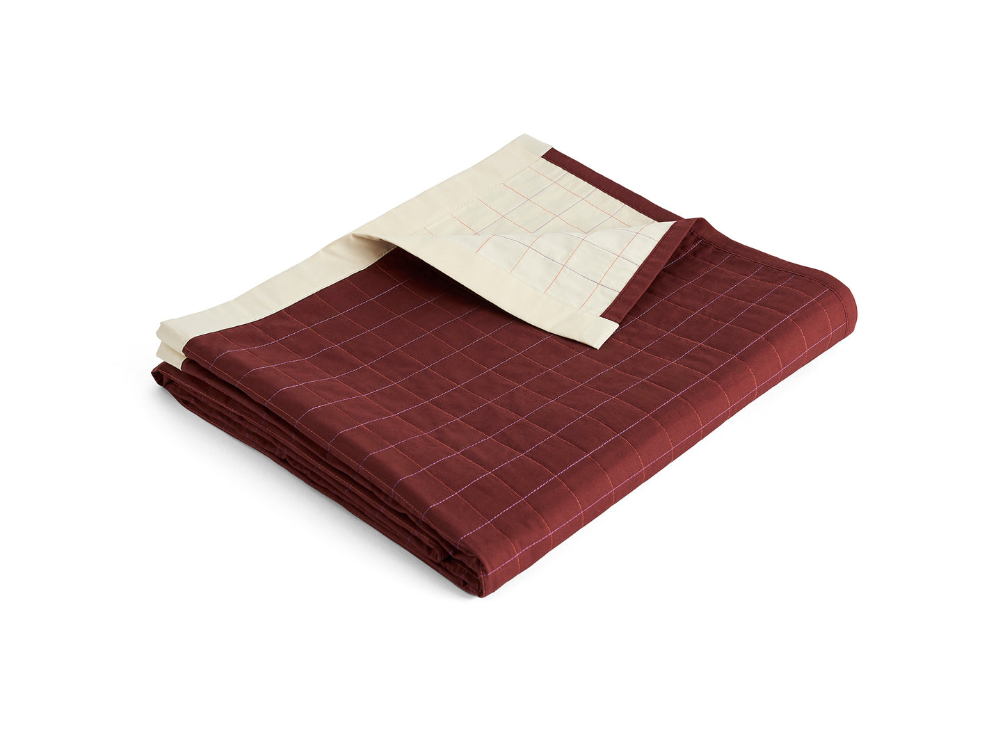 Dori Bedspread by HAY - Maroon
