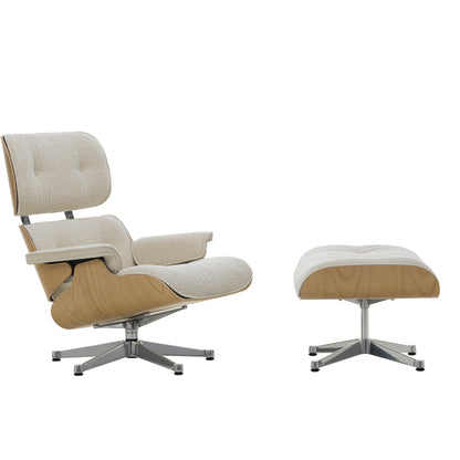 Eames Lounge Chair by Vitra - Lacquered Chestnut / Cream Pearl 02