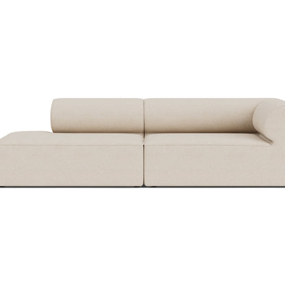 Eave 2-Seater Modular Sofa 96 by Audo Copenhagen - Configuration 4 / Moss 018
