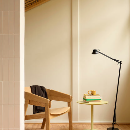 Soft Side Table by Muuto - Beige Green Laminate Top / Beige Green Aluminium Base