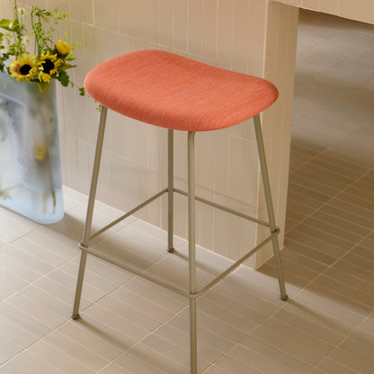 Fiber Barstool with Metal Base