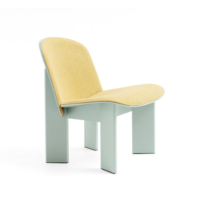 Chisel Lounge Chair (Front Upholstery) by HAY - Eucalyptus Lacquered Beech / Hallingdal 65 407